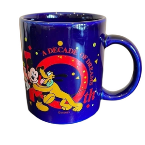 The Disney Store Vintage 10th Anniversary 1997 Decade Of Dreams Coffee Mug
